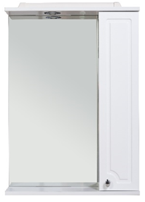 Зеркало RUSH со шкафчиком CRETE 75 Белый глянец  (CRM35075W) - фото 1
