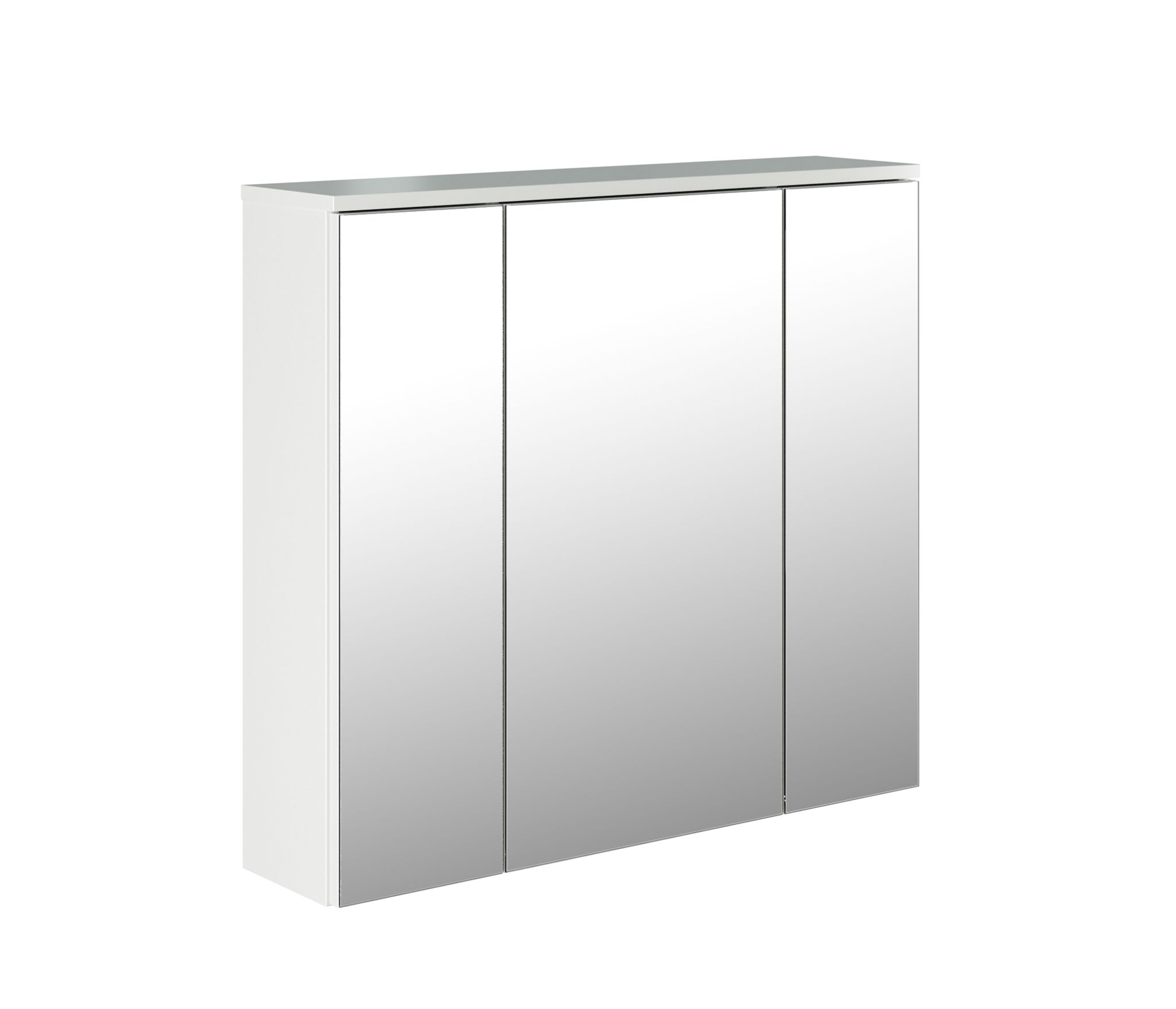 Зеркало-шкаф навесной без подсветки MIXLINE Неаполь-75 белый (512211) - фото 1