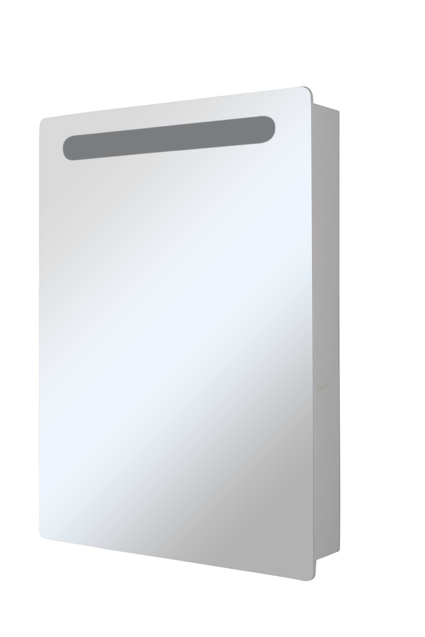 Зеркало-шкаф с подсветкой MIXLINE Стив-60 белый левый (536802) - фото 1