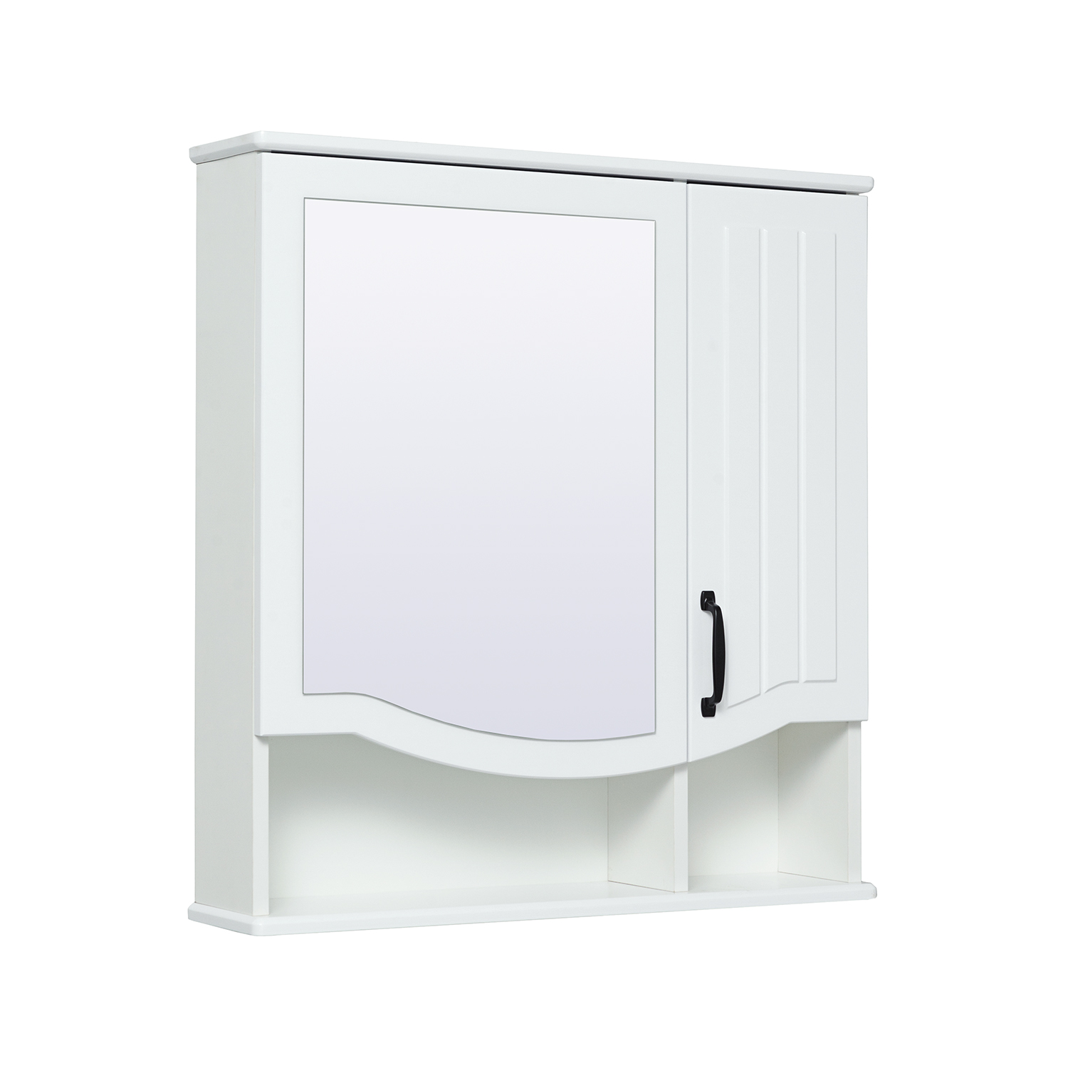 Зеркальный шкаф Runo белый Марсель 65 (00-00001202) - фото 1